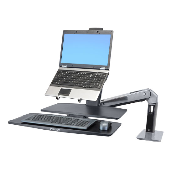 Notebook Tray ergonomic workstation notebook computer, Notebook/ Laptop Tray can be easily attached to an LCD arm pivot workstation to hold and position your notebook computer in the most ergonomic position