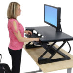 WorkFit-T, Sit-Stand Desktop Workstation Desktop Mount