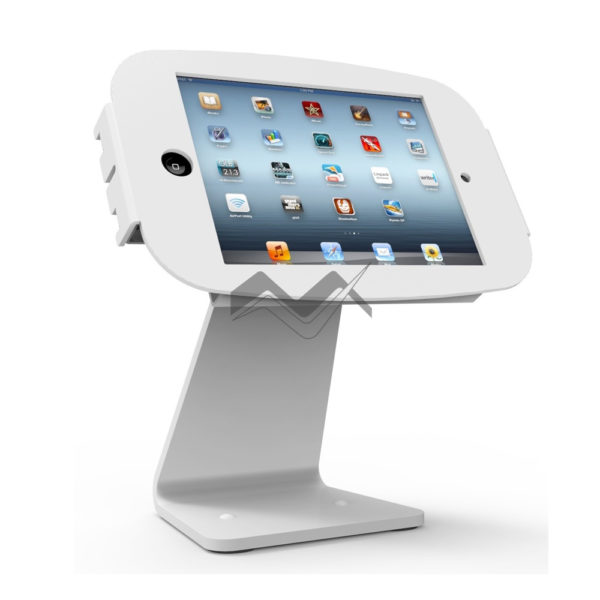 360 Rotatable iPad Enclosure Kiosk with Lockable Flip Cover (for iPad Mini)