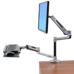 LX HD Sit-Stand Desk Mount Arm with Dual Monitor Kit
