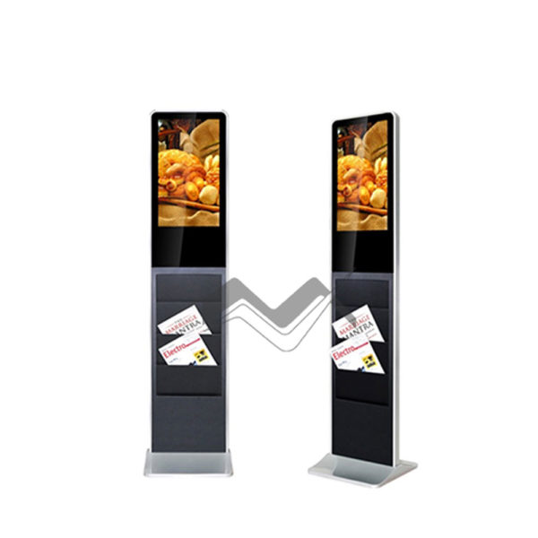 Commercial Free Standing LCD Display with Brochure Holder
