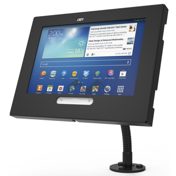 Flex-Stand Samsung Galaxy Kiosk with Boxed Enclosure for Galaxy Tab 1 2 Note 10.1