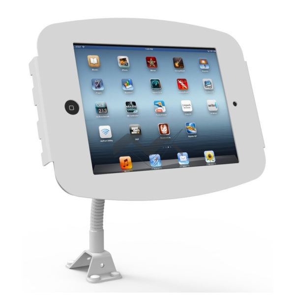 Flex-Stand iPad Enclosure Kiosk with Lockable Flip Cover