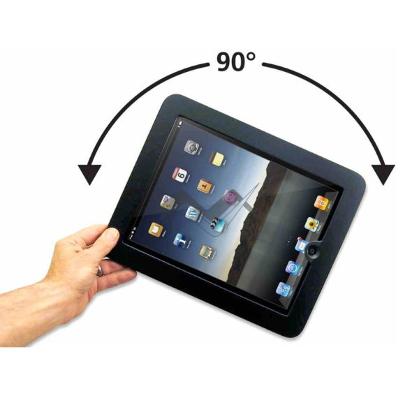 Hard-case iPad Enclosure with Rotatable Wall Mount (for iPad 2/3/4)