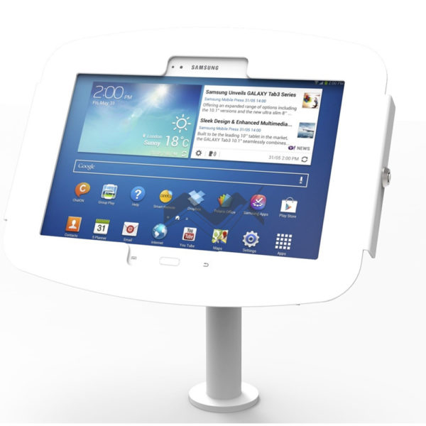 Pole-mounted Samsung Galaxy Enclosure Kiosk (for Galaxy 7/8)