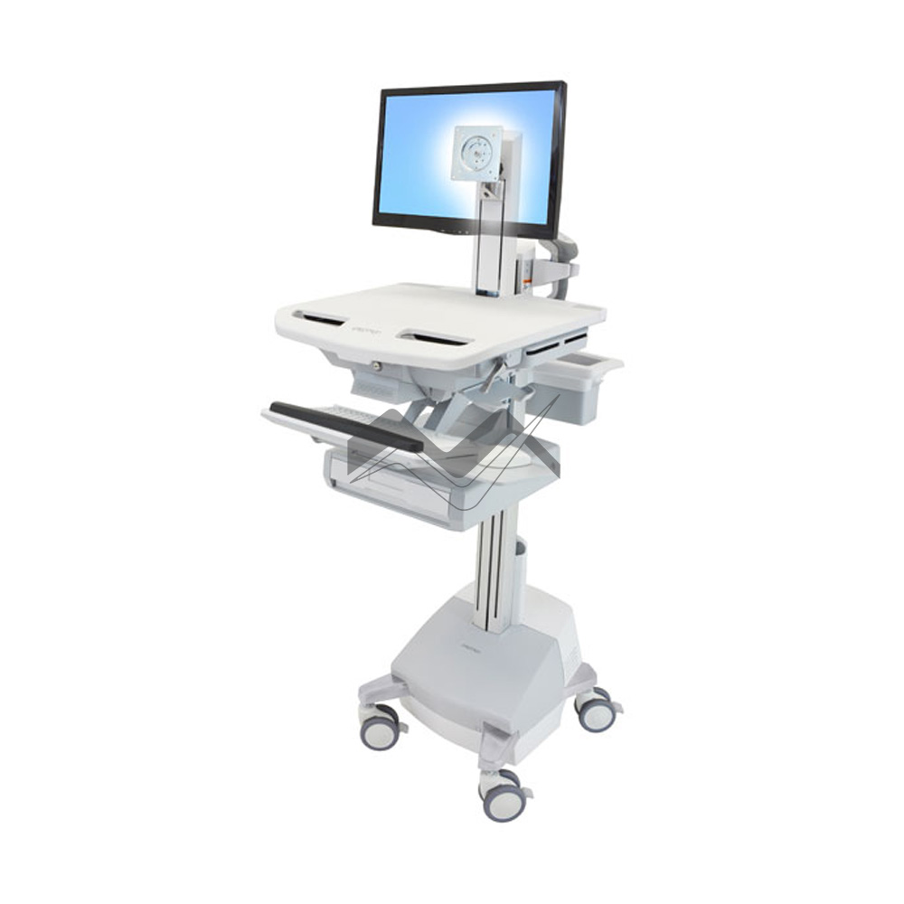 StyleView-Cart-with-LCD-Pivot,--SLA-Powered-(with-Drawers)