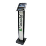 Floor Standing iPad Enclosure Kiosk with Personalised Message Panel Stand (for iPad 1/2/3/4/Air)