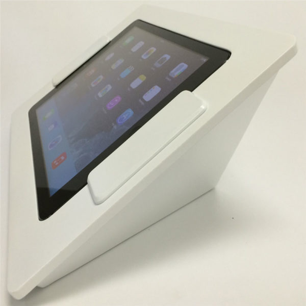 Lockable Slide-Wing IPad Enclosure Kiosk With Cascading Front Panel (For IPad Air)
