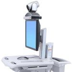 Ergotron StyleView Telepresence Cart, Single Monitor - StyleView Telepresence Cart, Single Monitor Telepresence Medical Cart