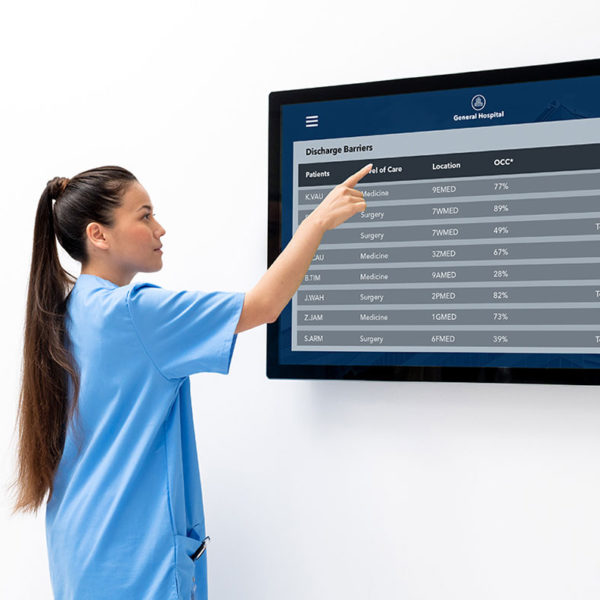 Improve capacity management with touchscreen solutions.​