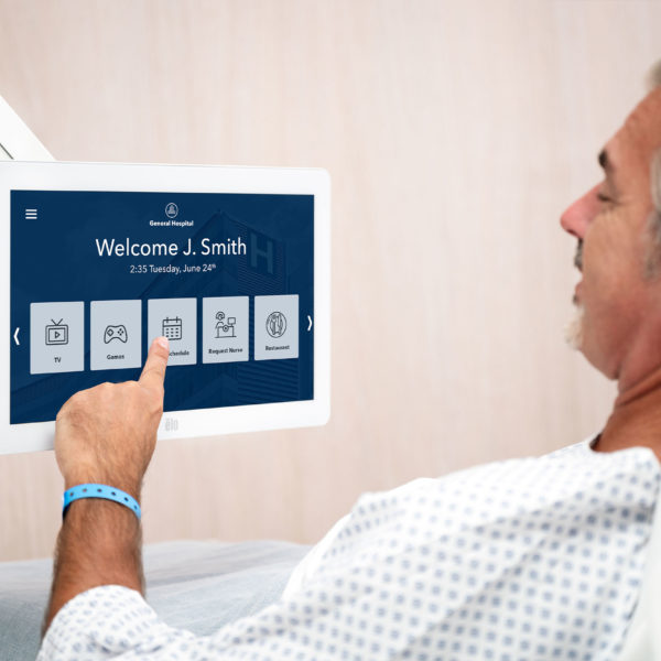 Boost patient experience with bedside infotainment.​