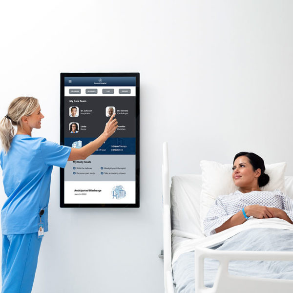 Explore interactive displays Engage doctors and patients with digital whiteboards.​