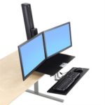 WorkFit-S, Dual Workstation with Worksurface