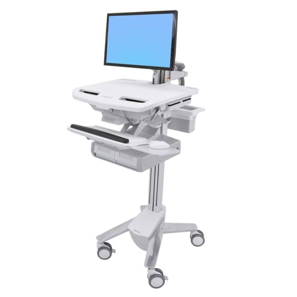 StyleView® Cart with LCD Arm, 2 Drawers (2×1)