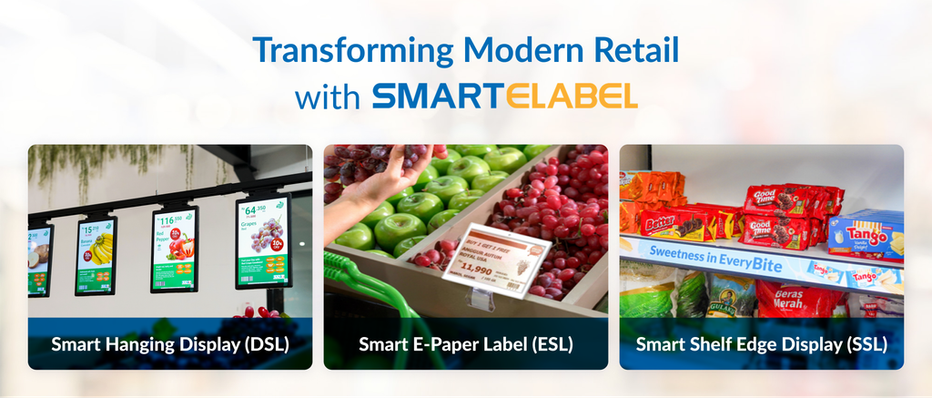 Types of electronic shelf label for various retail needs